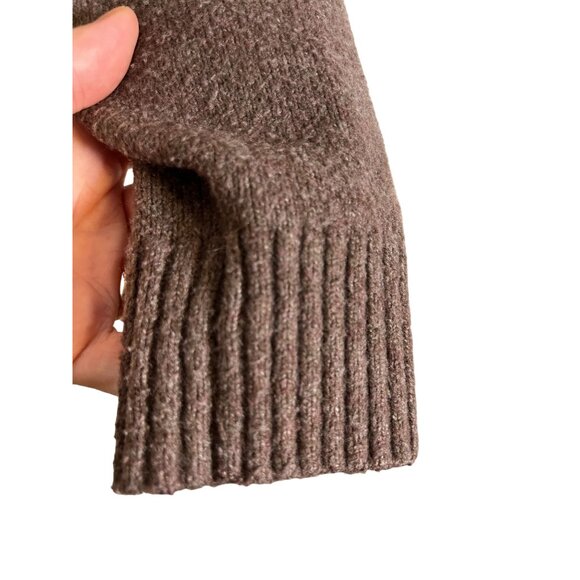 Hollister Hood Sweater XS Brown Neutral Preppy Boho Western Y2K Cozy Comfy 80s - Picture 7 of 9